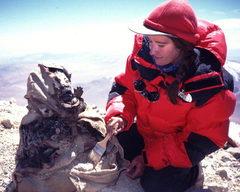 Ceruti excavating Inca mummies