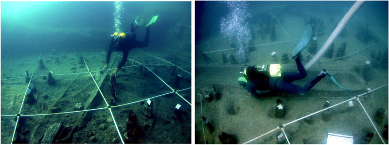 Excavation of Canoe 5.
