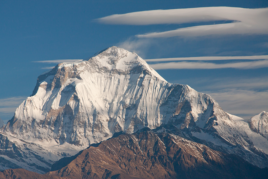 Dhaulagiri and clouds