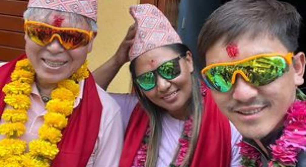 Left to right, Um Hong-Gil, Dawa Yangzum, and Lakpa Dendi.