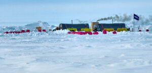 Camp on ice of Arctic Ocean