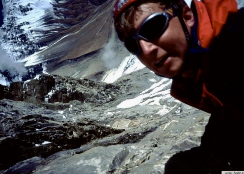 Tomaz Humar's selfie on Dhaulagiri I.