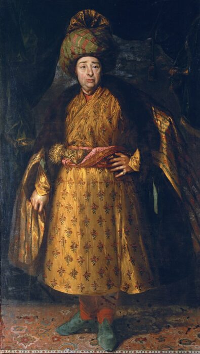A portrait of Jean-Baptist Tavernier.