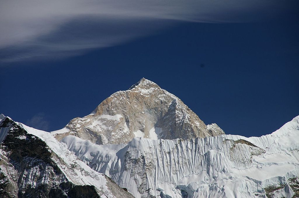 Makalu on a sunny day