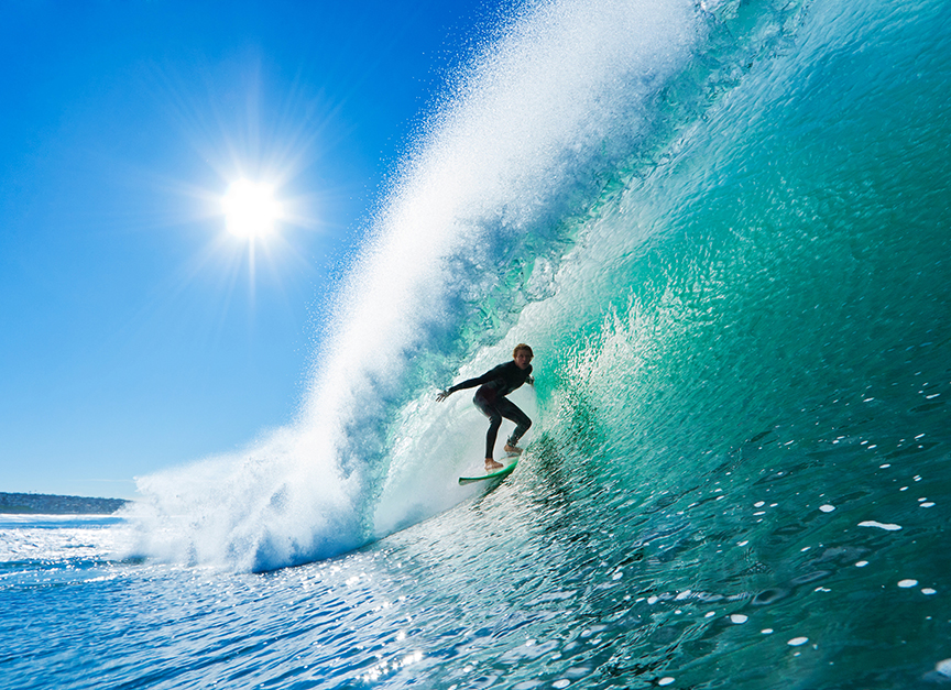 surfer on wave