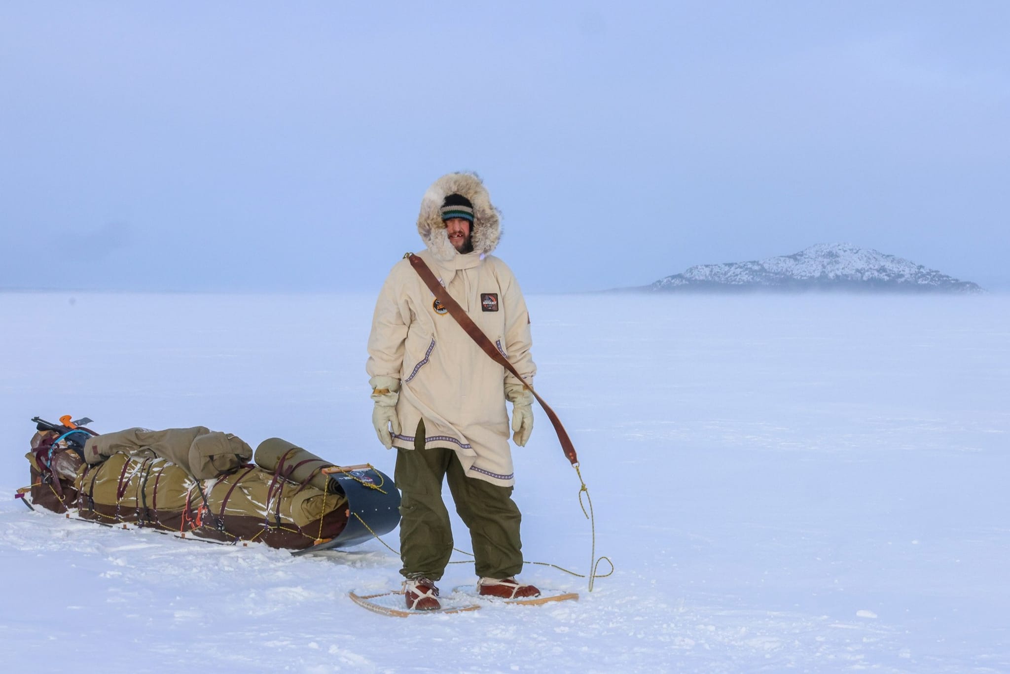 Justin Barbour on Lac Otelnuk.