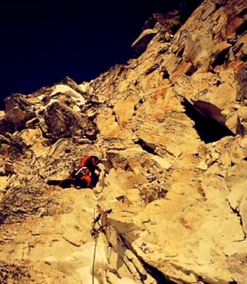 The difficult northwest face of Ama Dablam.