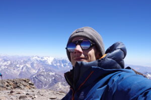 Mircea on the summit of Aconcagua.