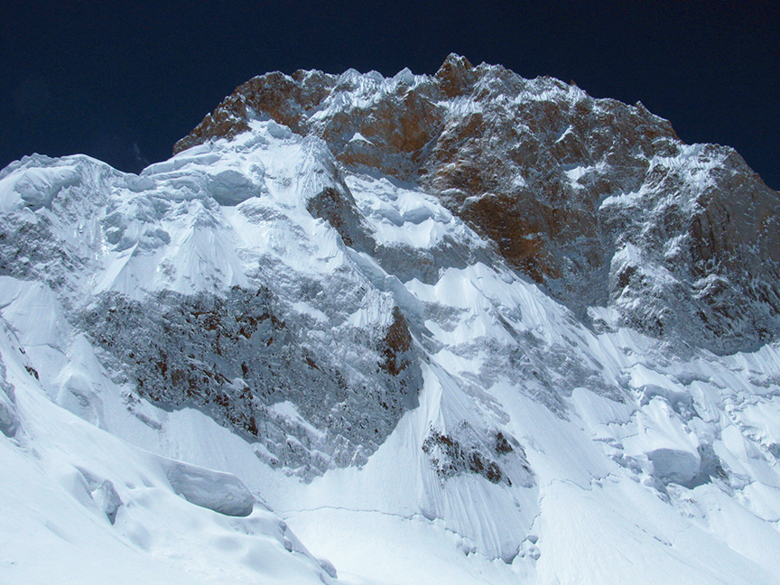 A massive north face of ice and rock.