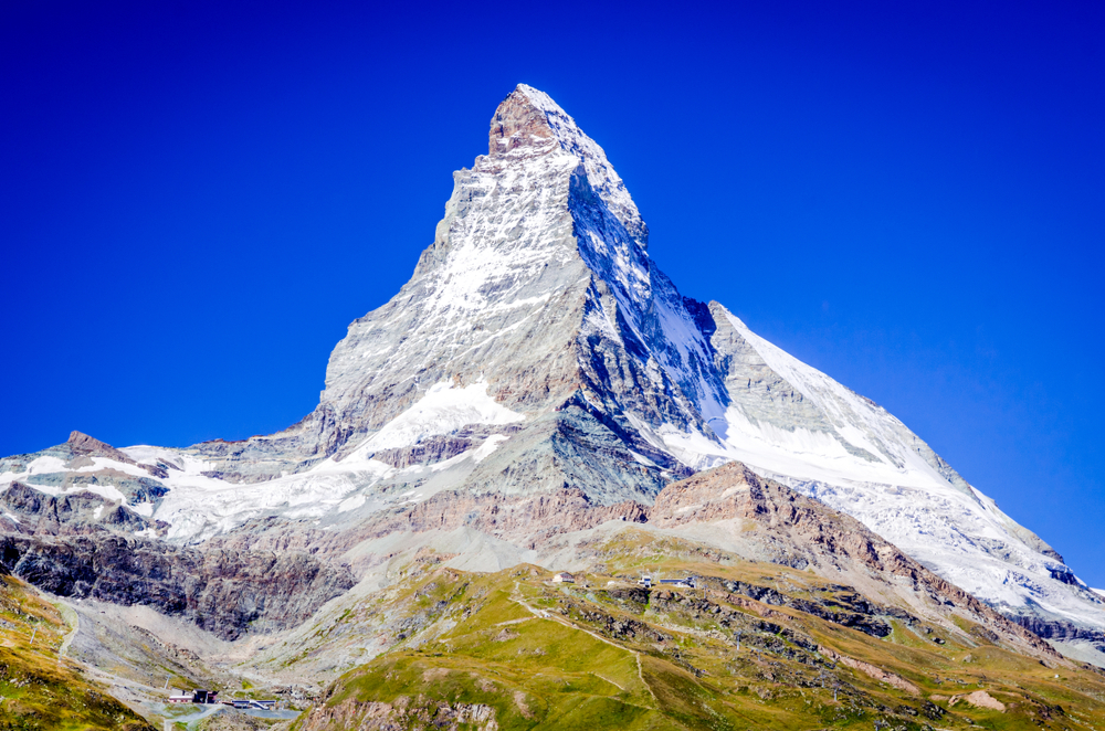 The east face of Matterhorn (Cervino) in the morning light.