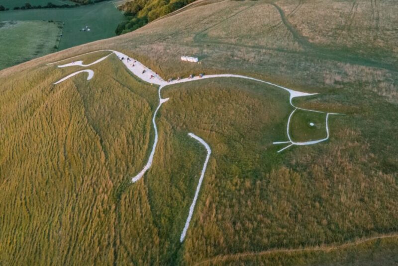 the chalk horse figure from above