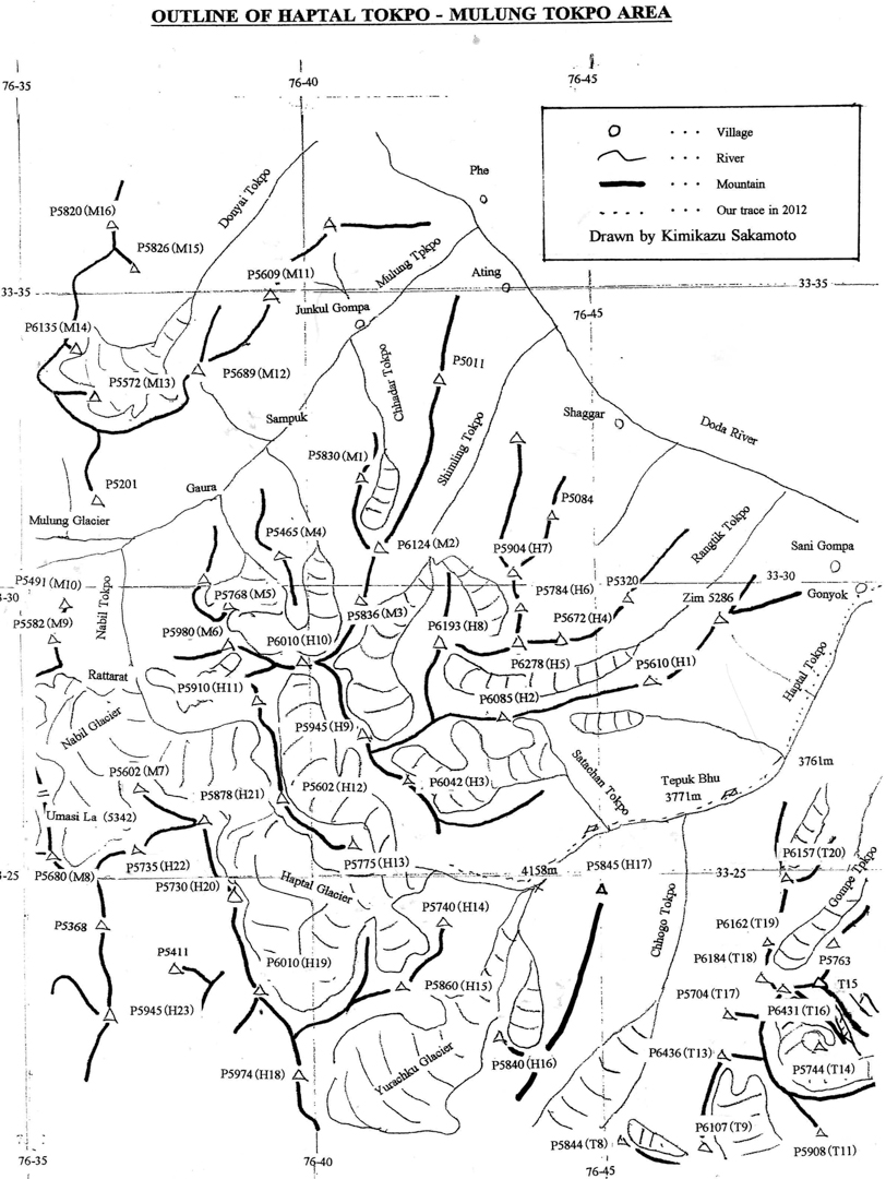 topo map with ridges, valleys and rivers marked