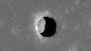 a cave on the moon