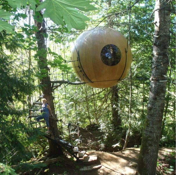Free Spirit Spheres on Vancouver Island.