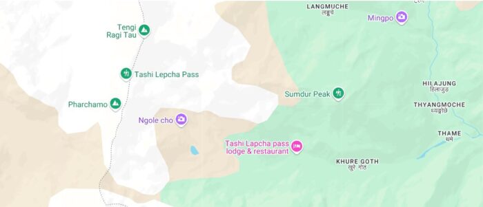 Map of Tengi Ragi Tau