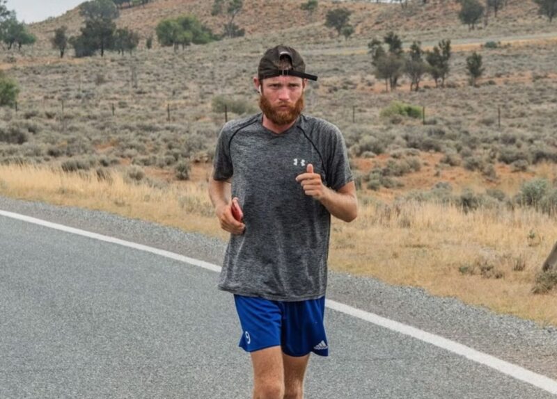 Jack Pitcher running in Australia.