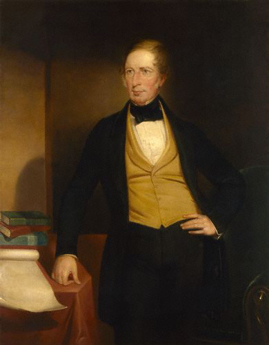 a portrait of a man in victorian dress