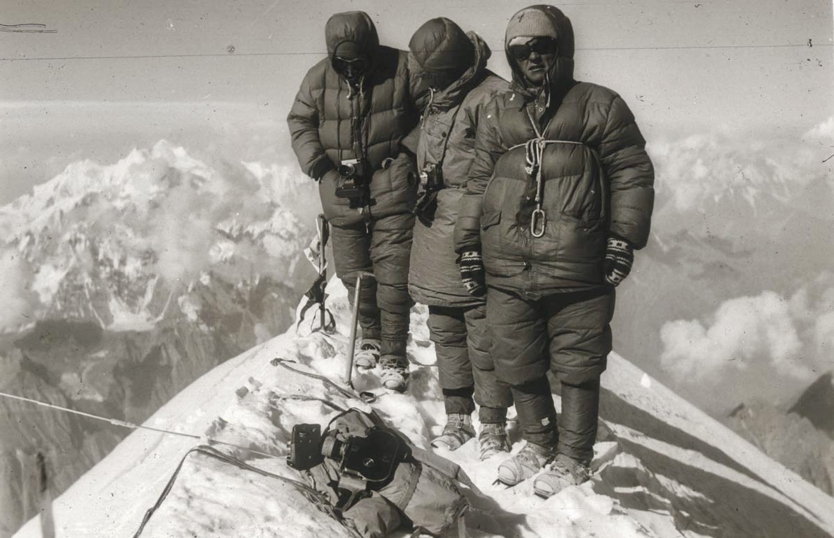 Heinrich, Stryczynski and Szafirski on the summit.