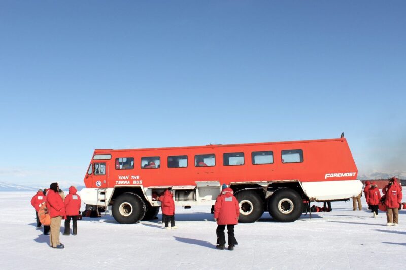 Ivan the Terra Bus in Antarctica.