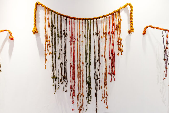 mulitcoloured quipu threads