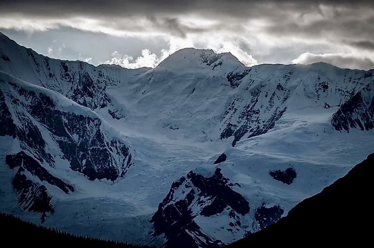 Mount Blackburn at sunset.