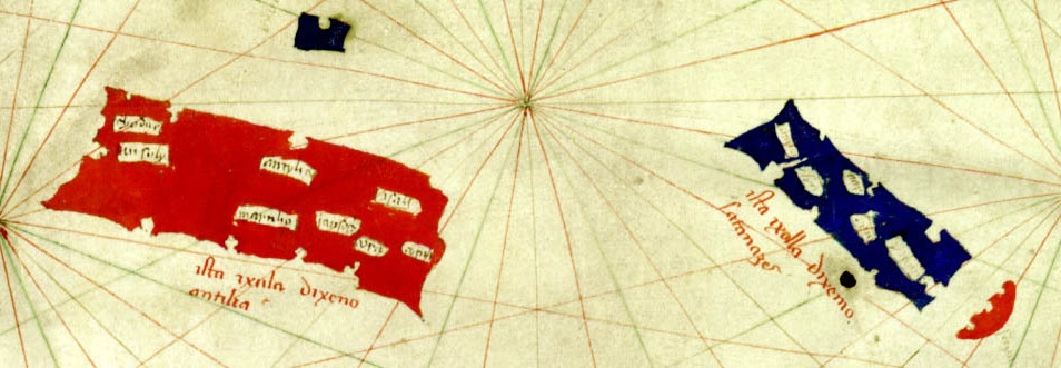 Antillia and nearby islands.