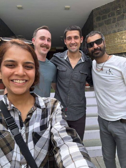 Climbers with the local expedition outfitter team in India. 