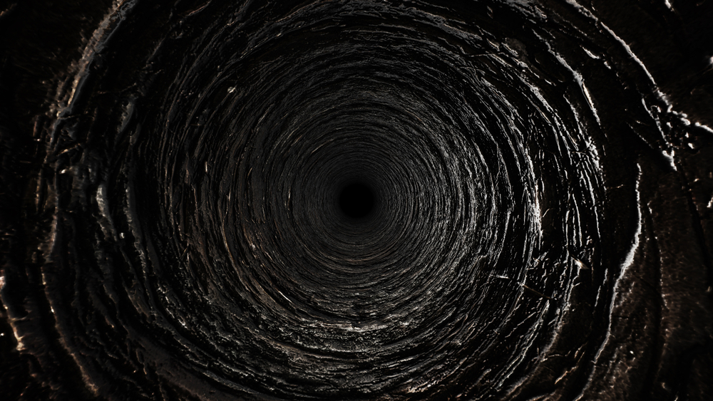 black hole in the ground
