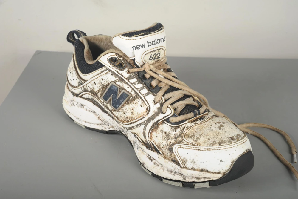One of the shoes found near the Salish Sea.