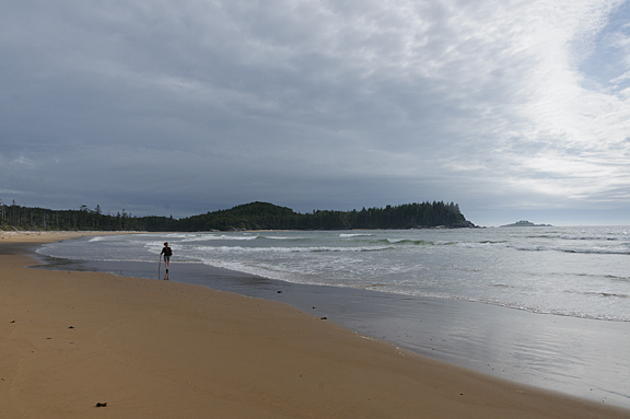 large sandy beach