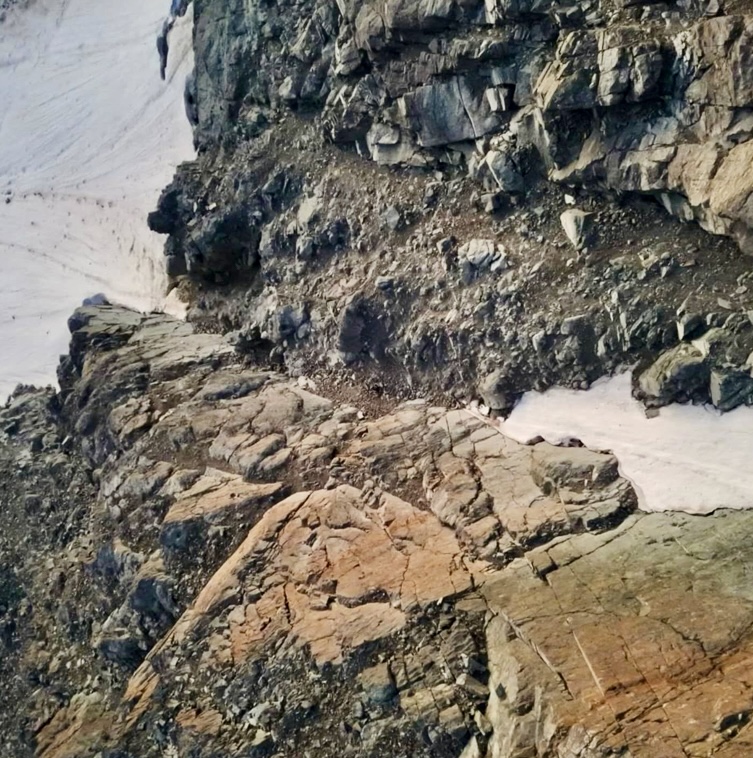One of the drone images on Monviso.