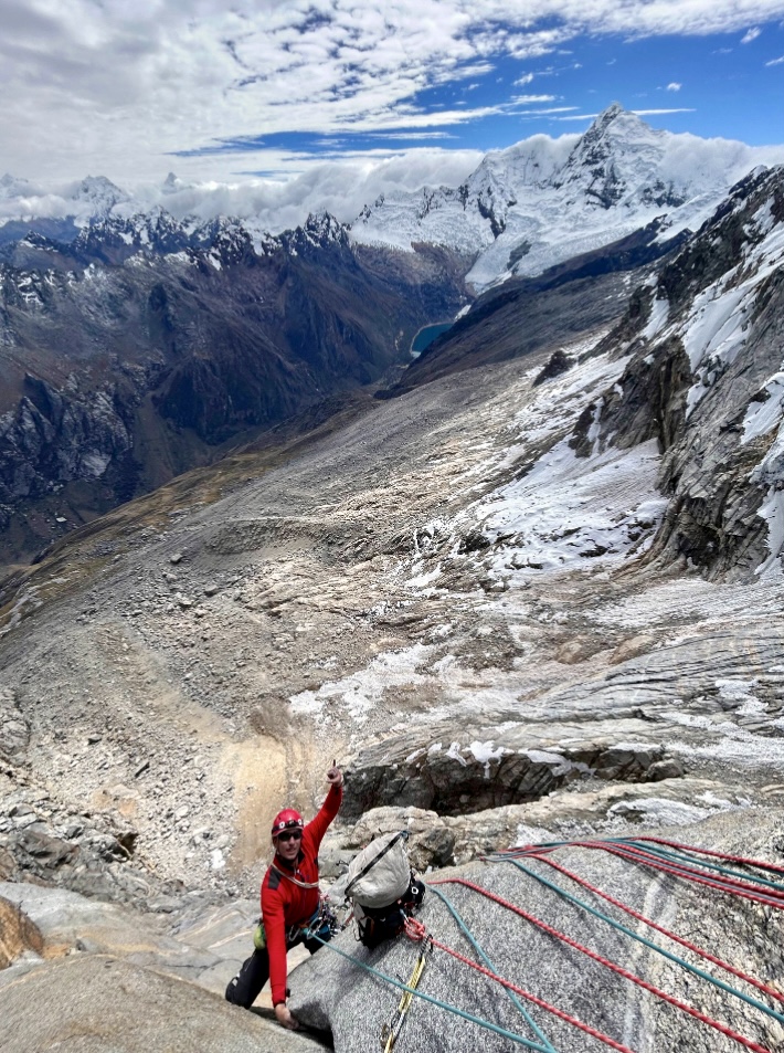 Climbing on Cashan West.