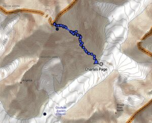 Tracker shwoing a climber's climb to K2 and back.