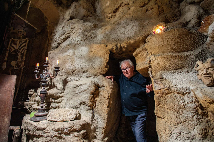 Proctor in his underground labyrinth