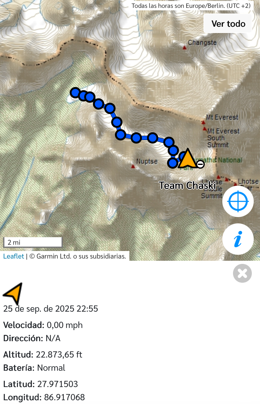 Live tracker of Tyler Andrews.