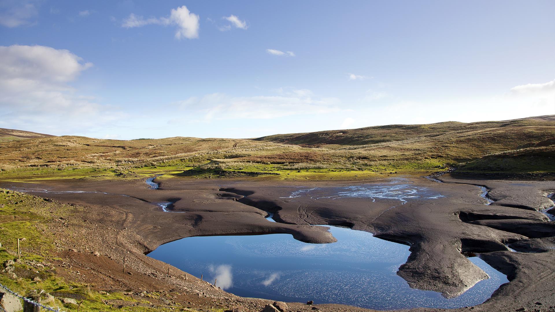 Loughareema drained of water.