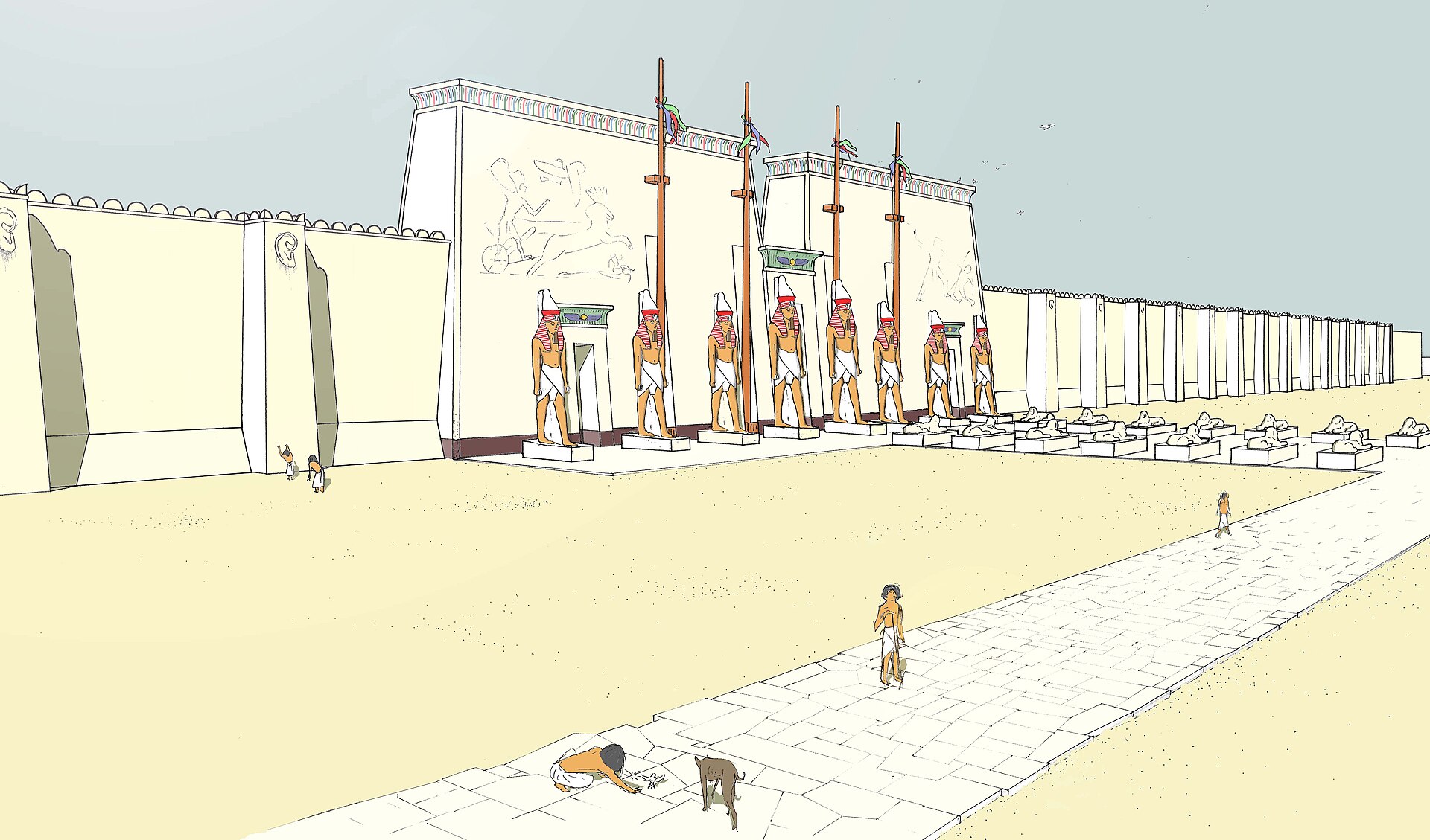 A massive temple
