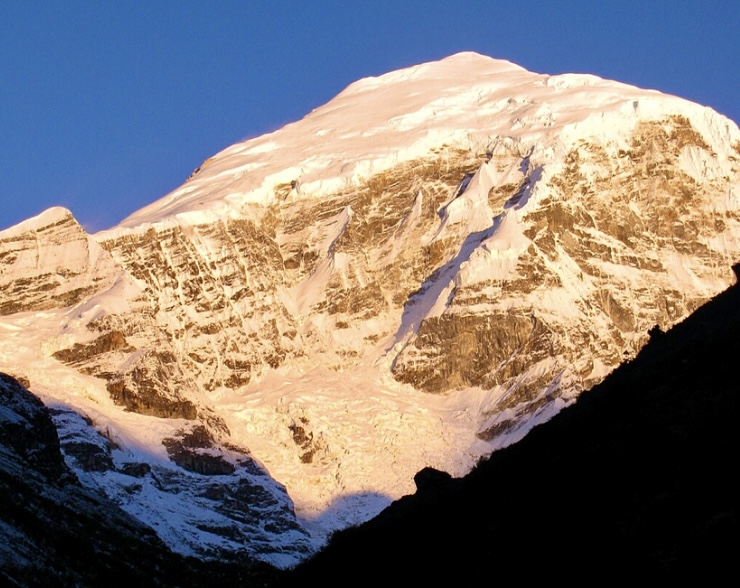 Chomolhari at dawn. 