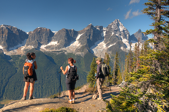 backcountry hikers