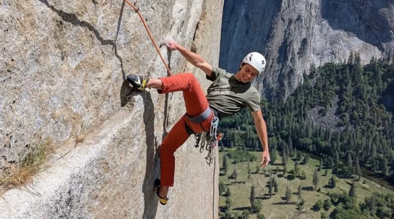 Connor Herson on 'Triple Direct' (5.14a).