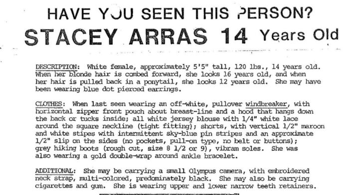 stacy arras missing person