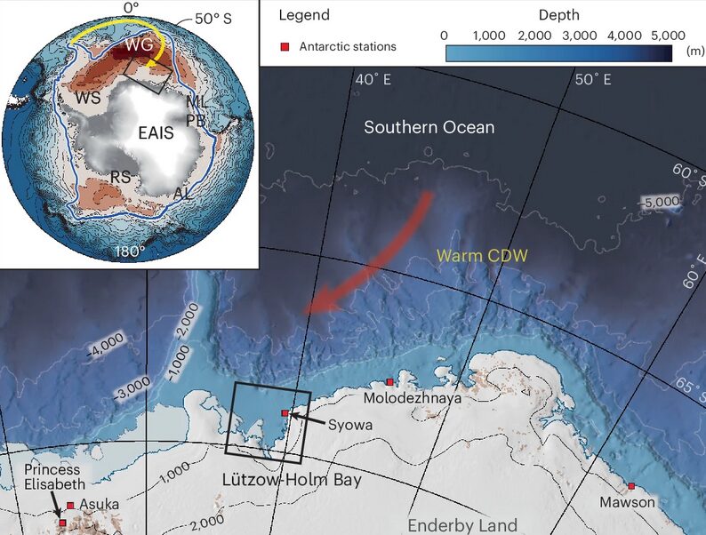 A map of East Antarctica