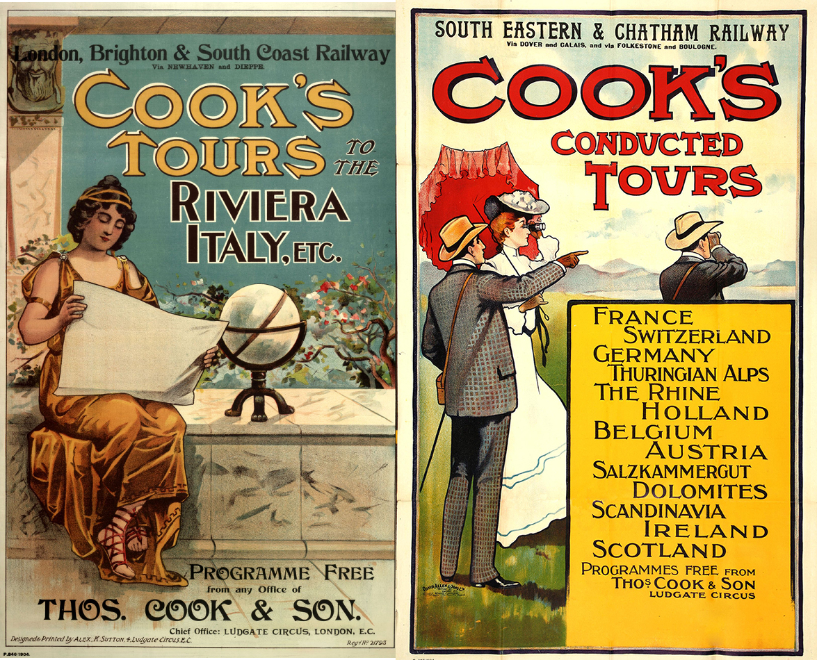 Two tour posters advertising the Rivera and Alps
