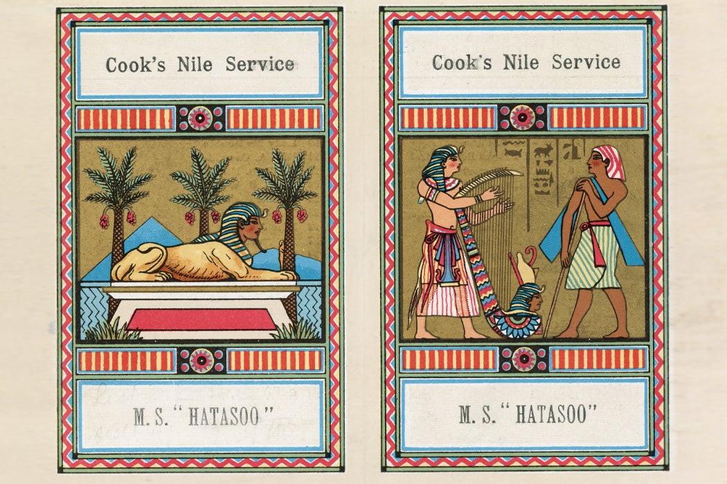An advertisement for Thomas Cook's Nile Service
