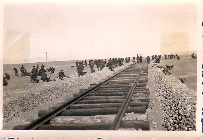 old photo of section of Sahara railway