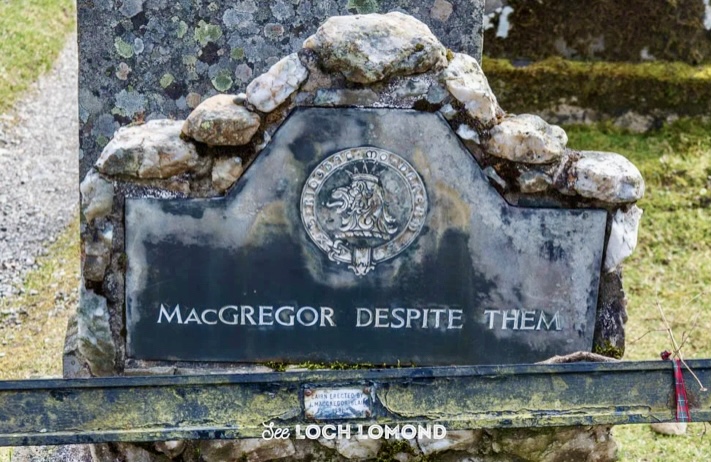 Rob Roy MacGregor's grave, despite them.
