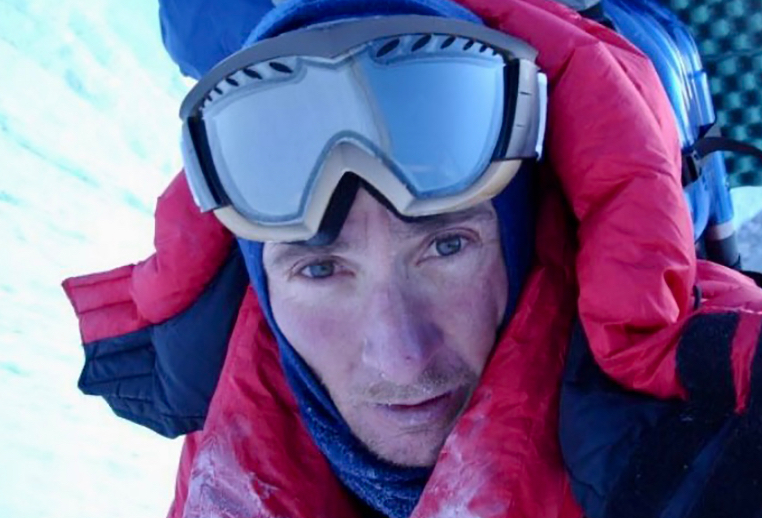 The final photo of Jean-Christophe Lafaille, takem at 7,000m on winter Makalu. 