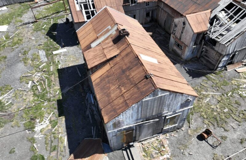 An aerial shot of the Manager’s Villa at Stromness