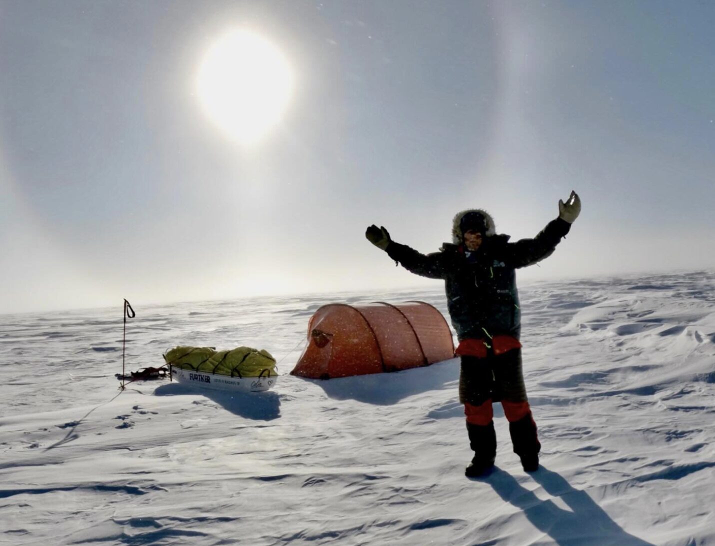 Colin O'Brady in Antarctica.