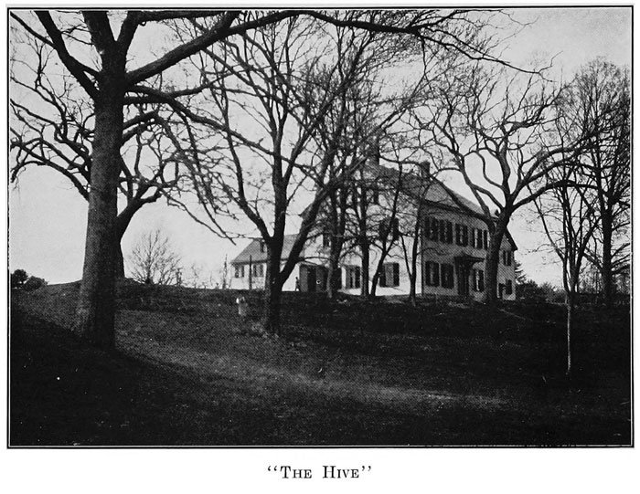 A large house on a hill